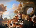 "The peaceable kingdom ' (By Edward Hicks)