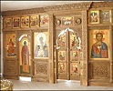 Иконостас в храм праведного Иоанна Кронштадского в селе Карамышево