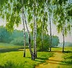На краю берёзовой рощи