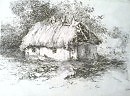 Стара хатка,туш-перо,2008 р.