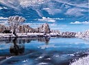 Во льду.
