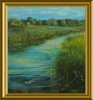 у реки.