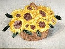 Корзина с подсолнухами