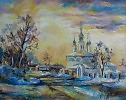 Круглова Ирина. Закат над Архангельской церковью
