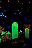 Ультрафиолетовая роспись в ночном клубе