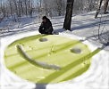 Смайл на снегу