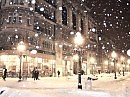 Летящий снег