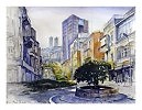 Хайфа. Станция метро и площадь Солель Бонэ.