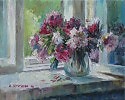 Круглова Ирина. Пионы у окна