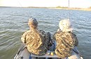 на рыбалке