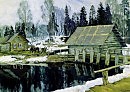 Плотина. худ. Жуковский С. Ю .Экфрасис.