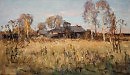 Заброшенная деревня.Октябрь 2005 х.м 35х60
