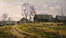 Вечер над деревней.Май 2009 двп.м 35х60