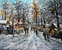 Зимние  зарисовки.  (х.м. маст.  импр. р40-50)