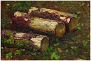 Автор: Цухло Владимир Лес перед сумерками. 06.08.2017г. Этюд