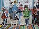 Детский сад 60-х, снегири прилетели