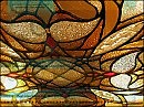 KAGADATO. Stained glass in ceiling - CAMBRIDGE