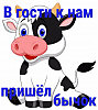 В гости к нам пришёл бычок