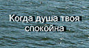 Когда душа твоя спокойна...Луканева Лариса