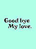 Goodbye my love (Прощай моя любовь.)